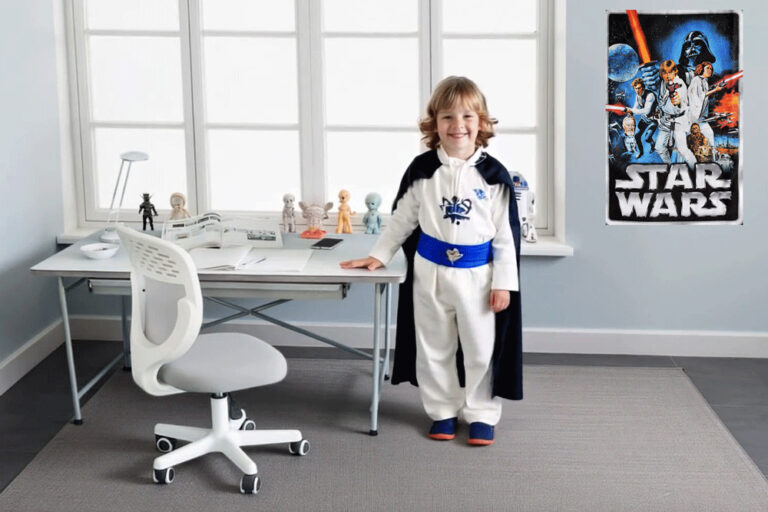 höhenverstellbarer Kinderschreibtisch KINTO-Premium / SALTO Kindermöbel München / Eiermann-Tisch